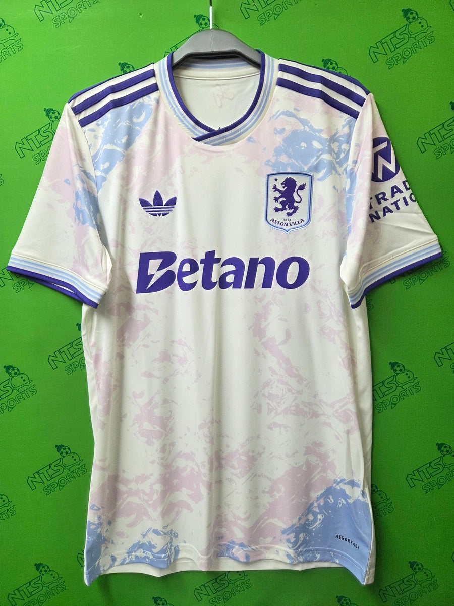 ASTON VILLA 阿士東維拉 2025/26 第二作客球迷版男裝短袖球衣