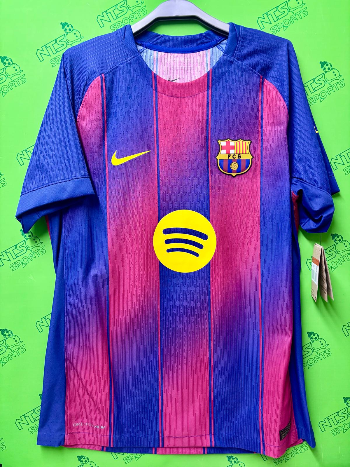 BARCELONA 巴塞隆拿 2025/26 主場球員版男裝短袖球衣