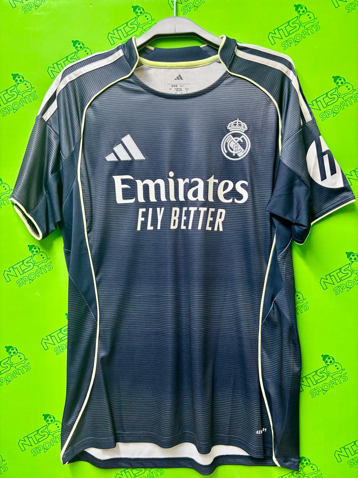 REAL MADRID 皇家馬德里 2025/26 作客球迷版男裝短袖球衣