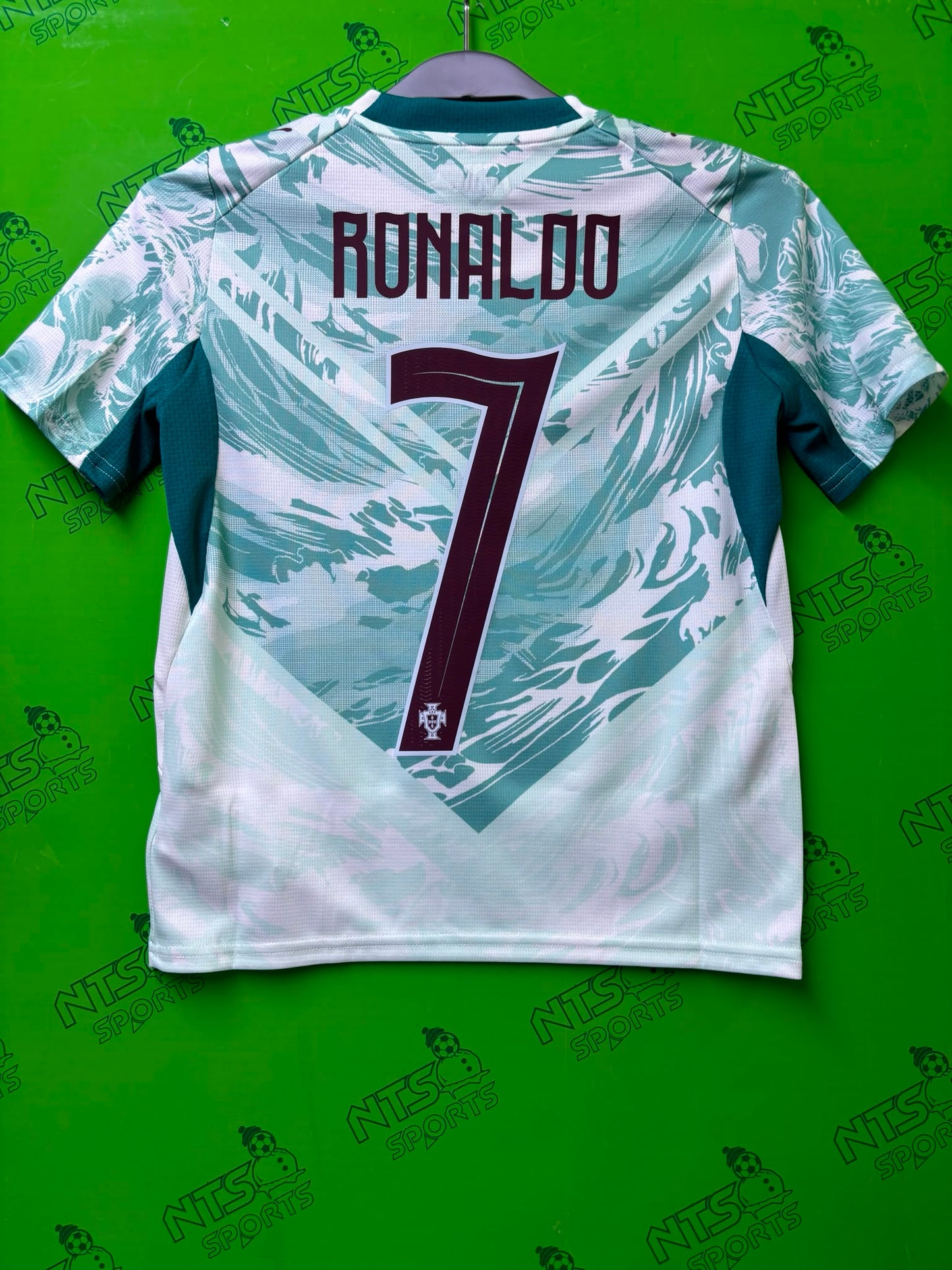 PORTUGAL Kids 2026 Home Short Sleeve Jersey with 7 RONALDO Printings