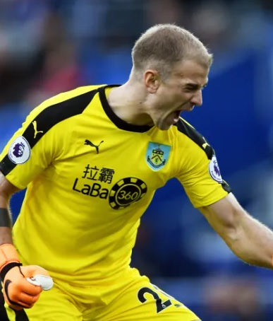 BURNLEY 2018-2019 Goalkeeper Home Short Sleeve Jersey with 20 HART Printing