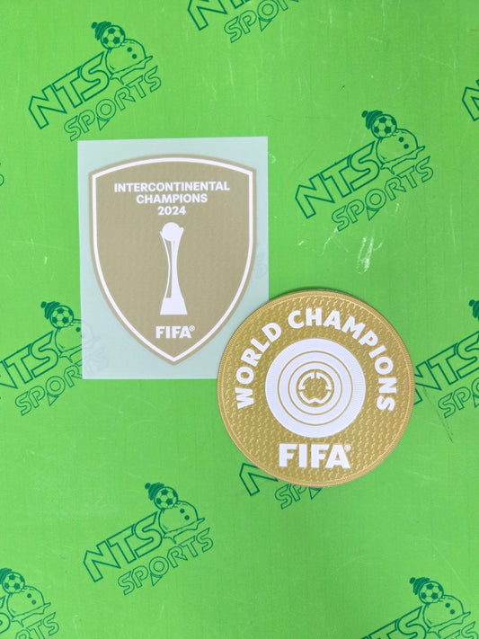 2025 FIFA WORLD CUP 世界冠軍球會盃臂章 + INTERCONTINENTAL CUP 洲際盃冠軍章【2025/26 賽季皇家馬德里適用】