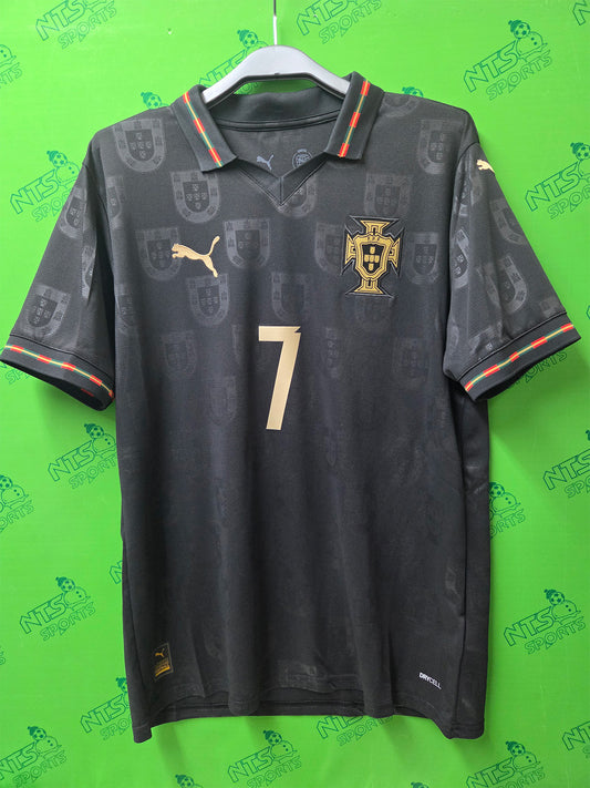 PORTUGAL 葡萄牙 2026 黑金特別版球迷版男裝短袖球衣