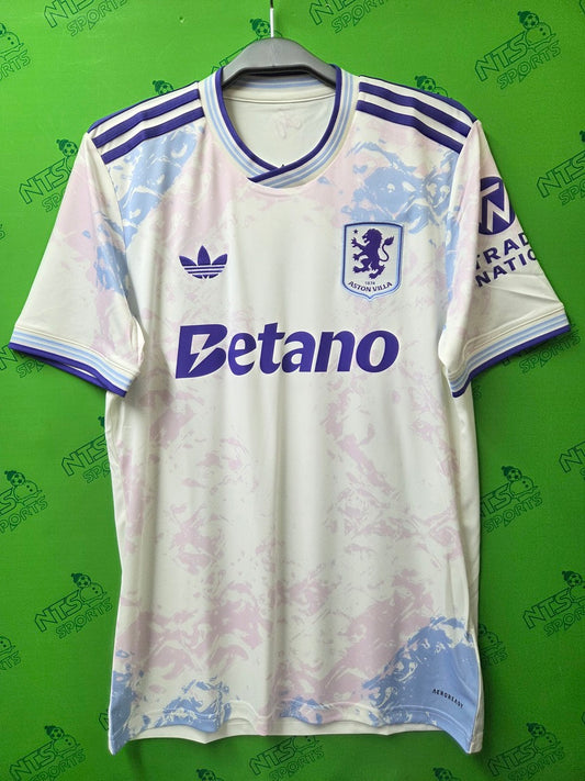 ASTON VILLA 阿士東維拉 2025/26 第二作客球迷版男裝短袖球衣