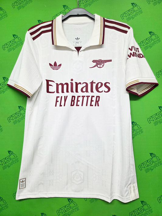 ARSENAL 阿仙奴 2025/26 第二作客球員版男裝短袖球衣