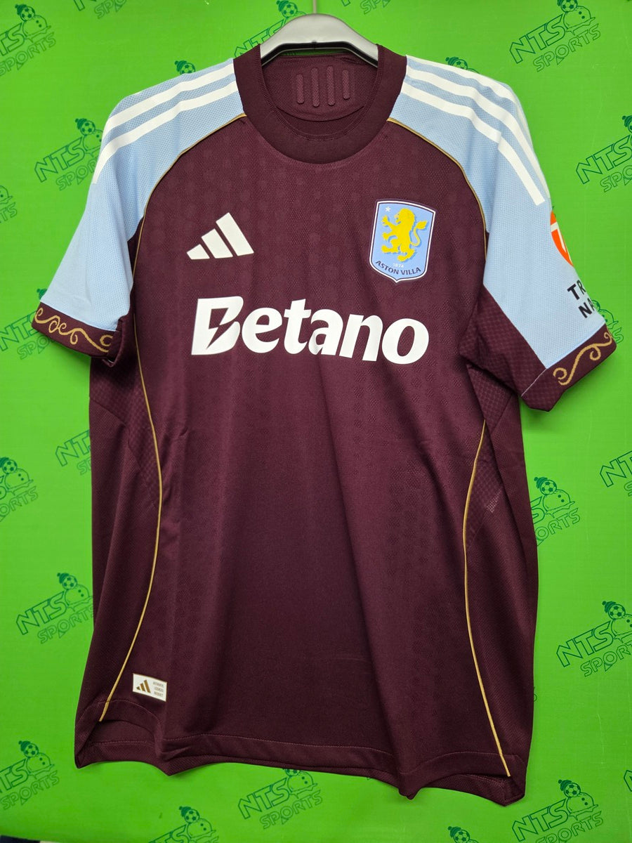 ASTON VILLA 阿士東維拉 2025/26 主場球員版男裝短袖球衣