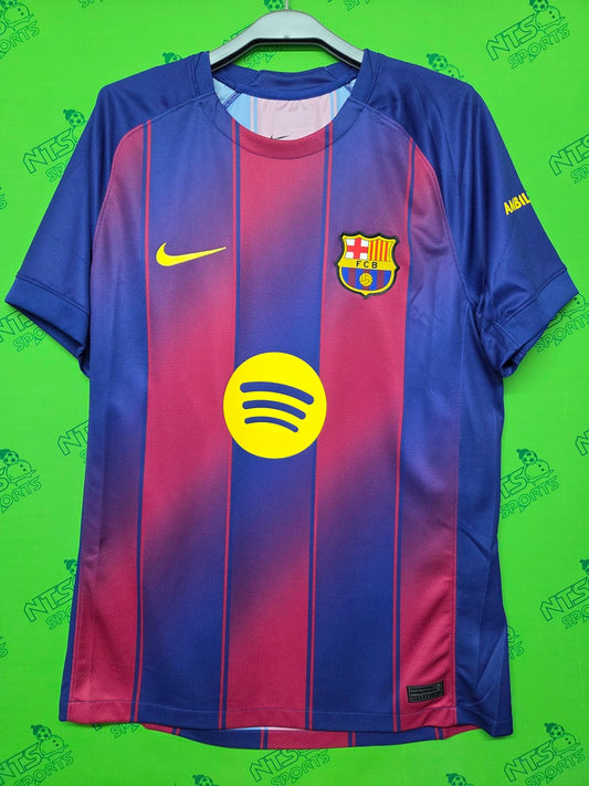 BARCELONA 巴塞隆拿 2025/26 主場球迷版男裝短袖球衣