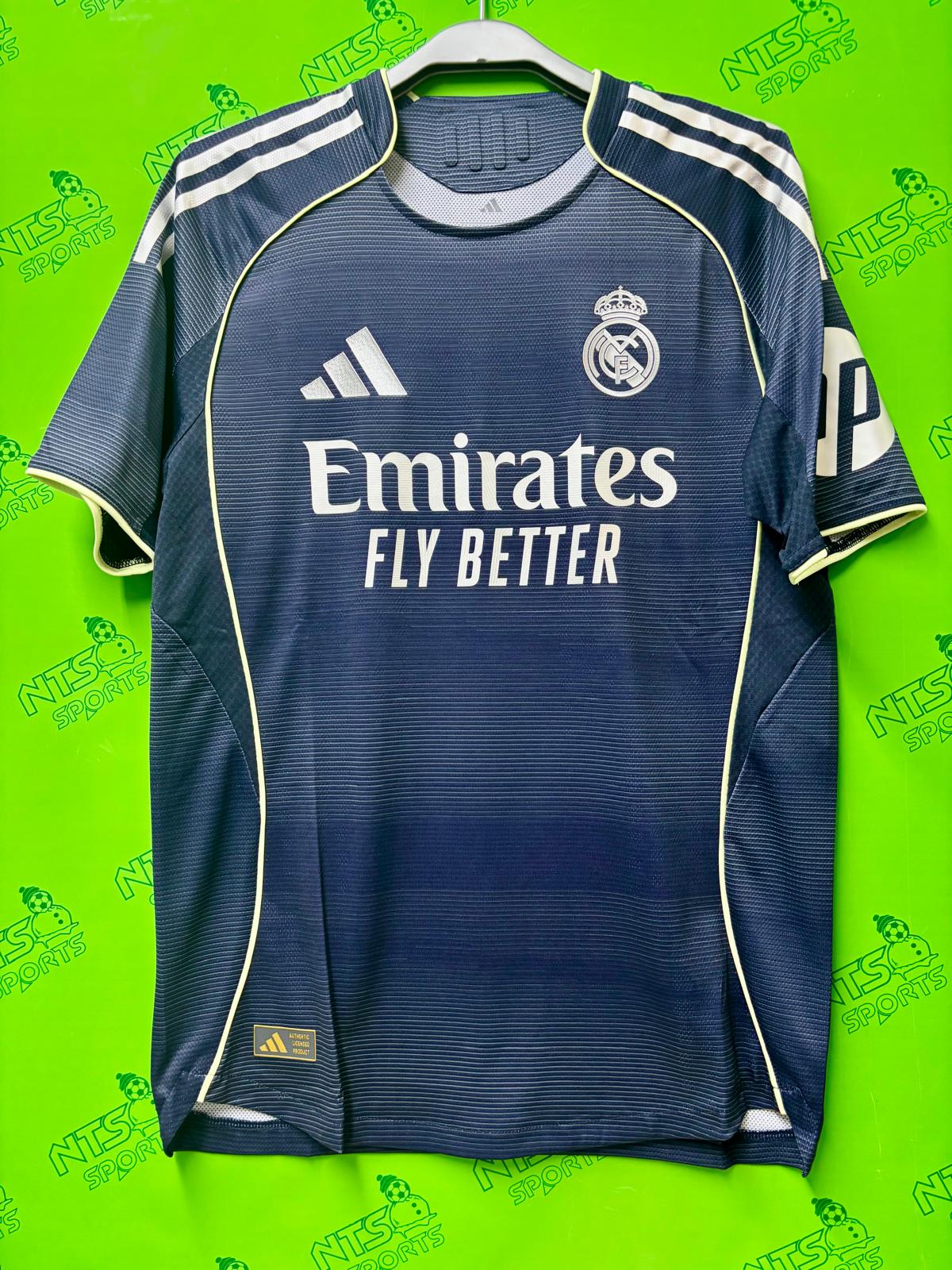 REAL MADRID 2025/26 Authentic Away Short Sleeve Jersey