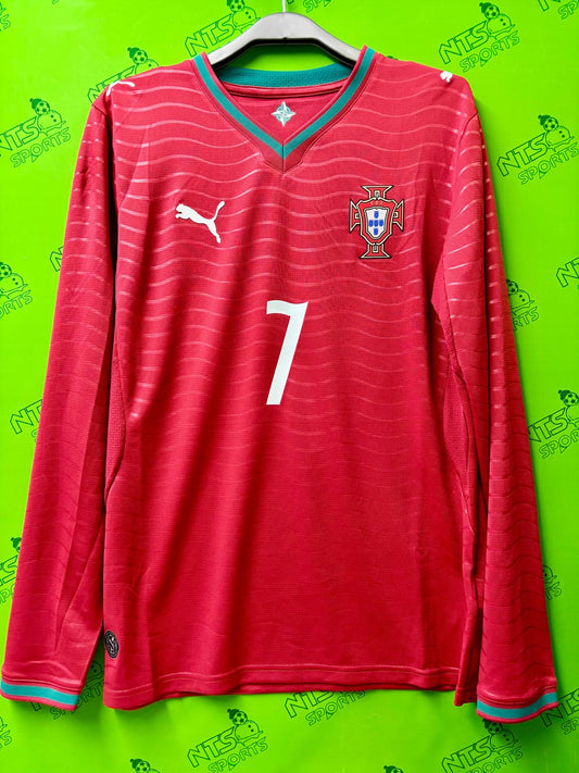 PORTUGAL 葡萄牙 2026 主場連 7 RONALDO 印字球迷版男裝長袖球衣