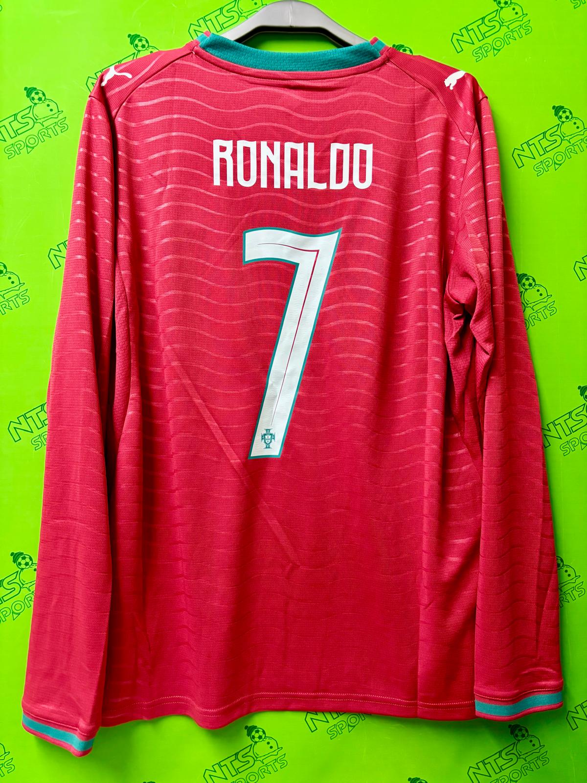 PORTUGAL 葡萄牙 2026 主場連 7 RONALDO 印字球迷版男裝長袖球衣