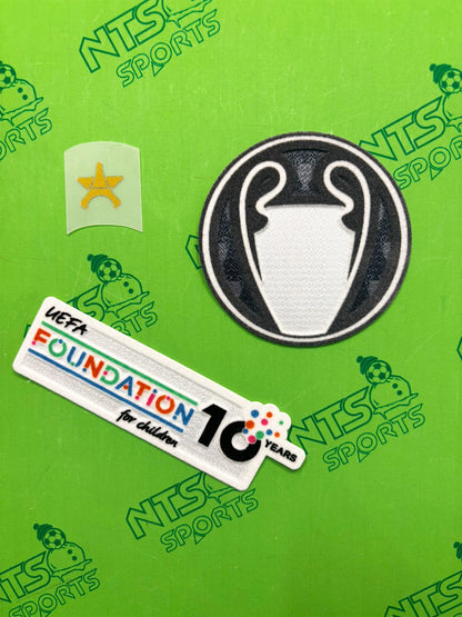 2025/26 UCL 2024/25 歐聯冠軍 + UEFA 10th Anniversary Foundation 臂章【2025/26 賽季巴黎聖日耳門適用】