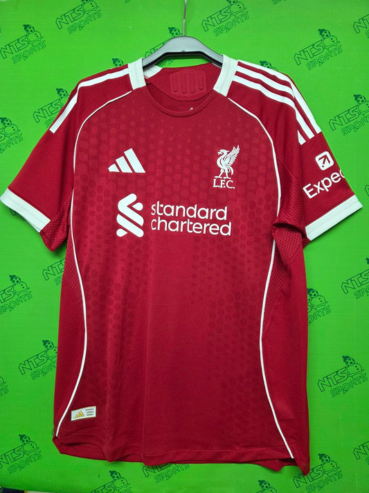LIVERPOOL 利物浦 2025/26 主場球員版男裝短袖球衣