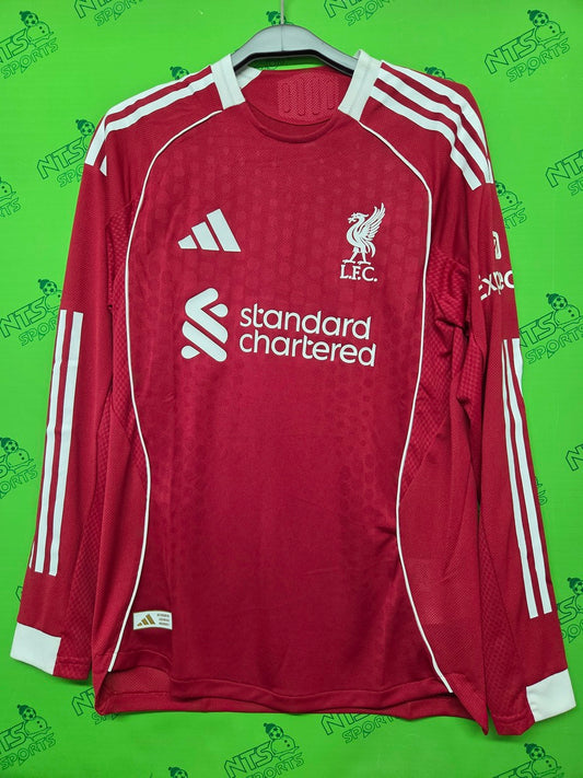 LIVERPOOL 利物浦 2025/26 主場球員版男裝長袖球衣