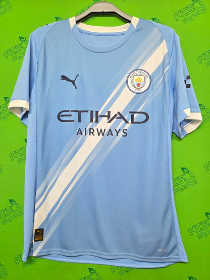 MANCHESTER CITY 曼城 2025/26 主場球迷版連盃賽字連聯賽盃章