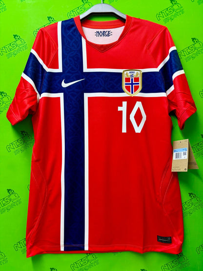 NORWAY 2026 挪威主場球迷版男裝短袖球衣連原裝印字