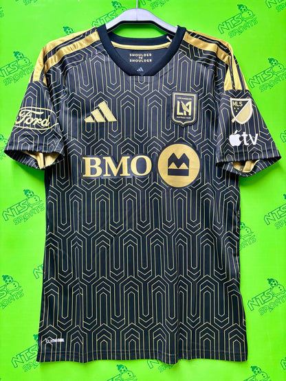 LOS ANGELES FC 2026 Home Short Sleeve Jersey with 7 SON  + MLS Patch + Sponsor (LAFC)