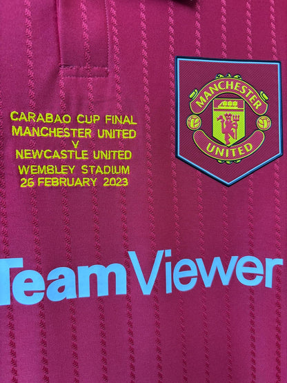 MANCHESTER UNITED 曼聯 2022/23 主場球員版聯賽盃決賽長袖球衣