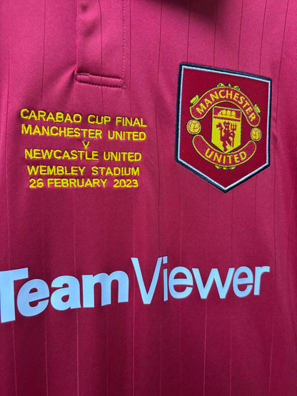 MANCHESTER UNITED 曼聯 2022/23 主場球迷版聯賽盃決賽長袖球衣