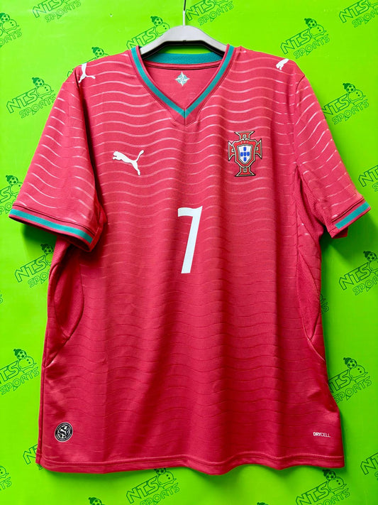 PORTUGAL 葡萄牙 2026 主場連 7 RONALDO 印字球迷版男裝短袖球衣