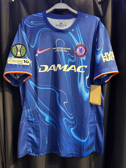 CHELSEA 2024/25 UEFA Conference League Final Authentic Home Jersey with Printings & Patch