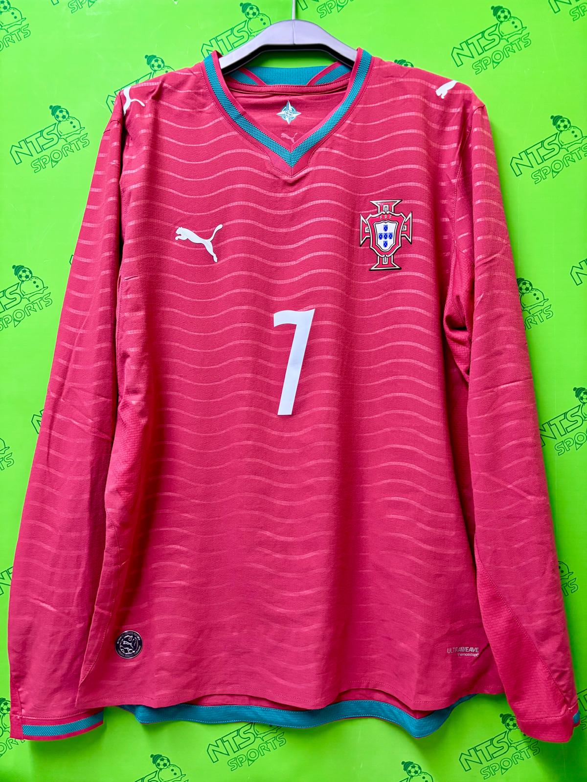 PORTUGAL 葡萄牙 2026 主場長袖更衣室版連 7 RONALDO 印字