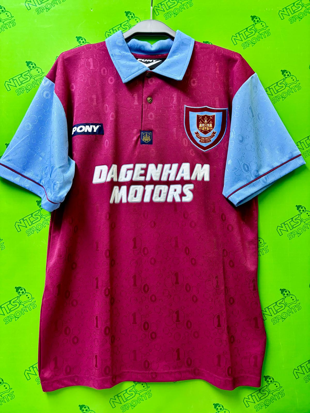 【RETRO】WEST HAM 1995/1997 Home Reissue Jersey