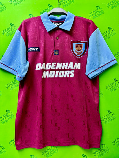 【RETRO】WEST HAM 1995/1997 Home Reissue Jersey