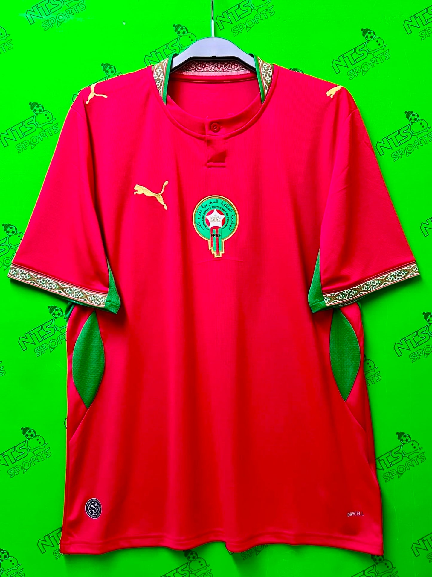 MOROCCO 2026 摩洛哥主場球迷版男裝球衣連原裝印字