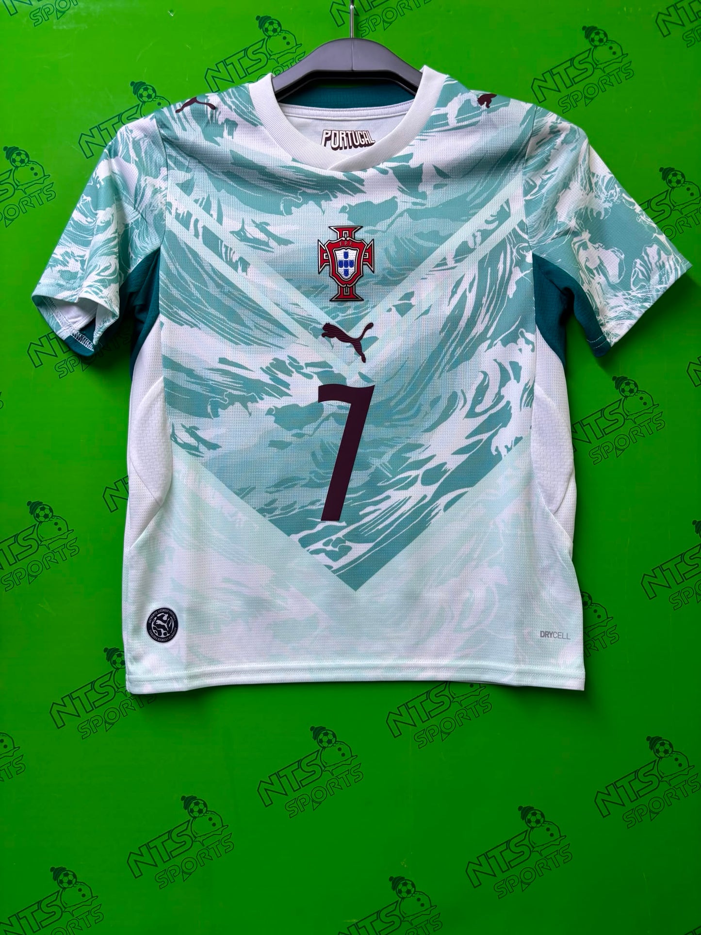PORTUGAL Kids 2026 Home Short Sleeve Jersey with 7 RONALDO Printings