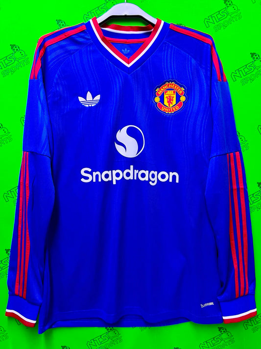 MANCHESTER UNITED 曼聯 2026/27 作客球迷版男裝長袖球衣連印字連章