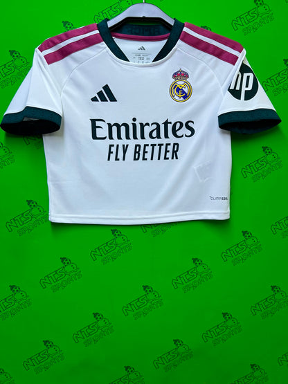 REAL MADRID 皇家馬德里 2026/27 主場球迷版女裝短袖球衣連印字連章