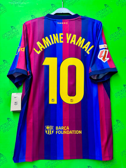 BARCELONA 巴塞隆拿 2026/27 主場球迷版男裝短袖球衣連字章