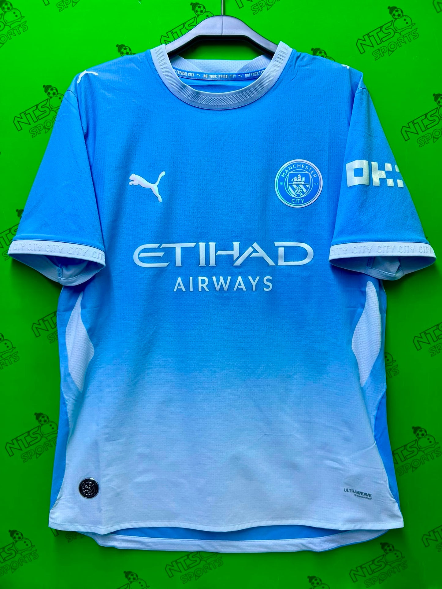 MANCHESTER CITY 曼城 2026/27 主場球員版男裝短袖球衣連印字連章