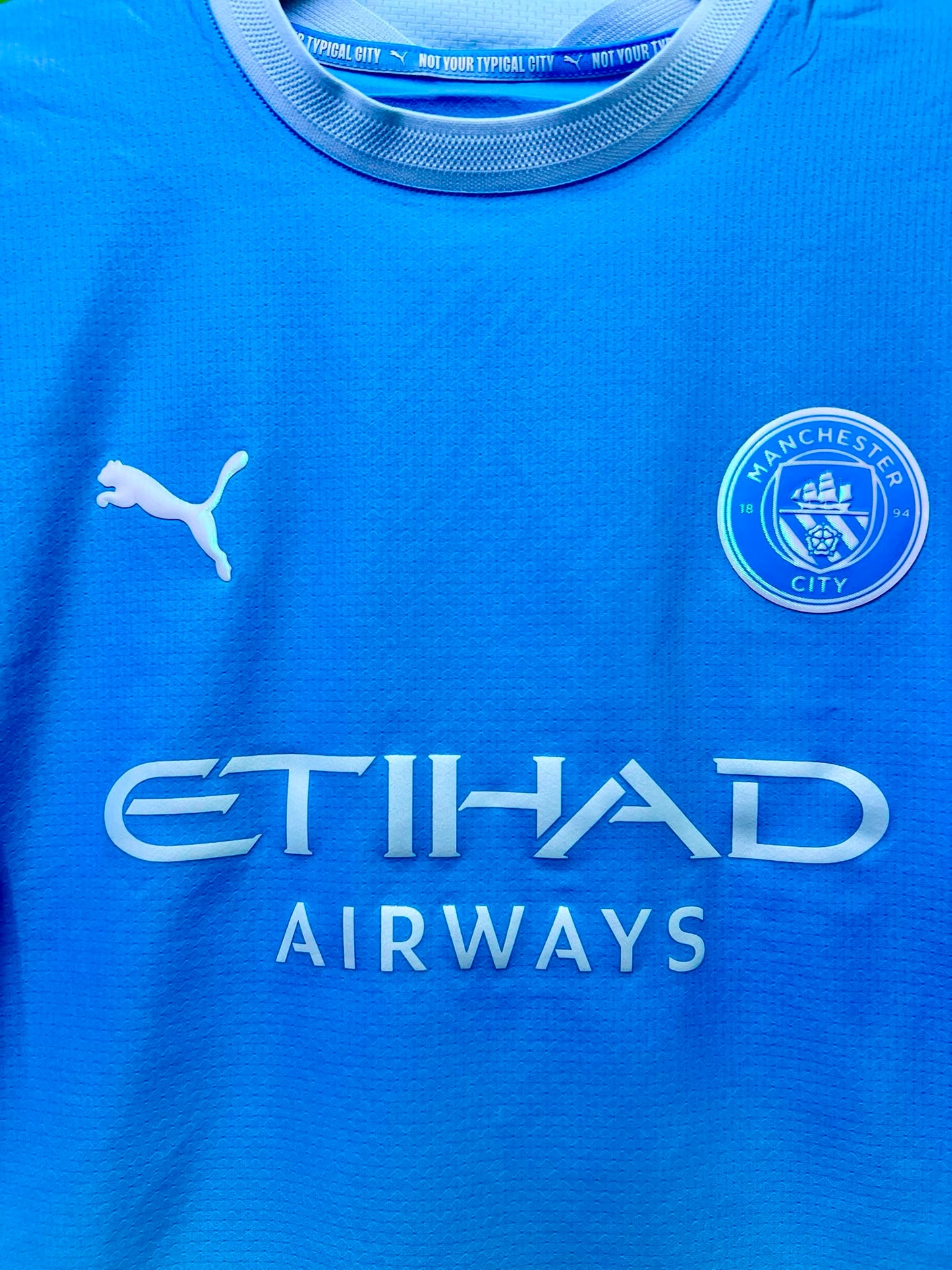MANCHESTER CITY 曼城 2026/27 主場球員版男裝短袖球衣連印字連章