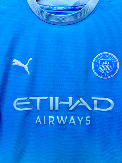 MANCHESTER CITY 曼城 2026/27 主場球員版男裝短袖球衣連印字連章