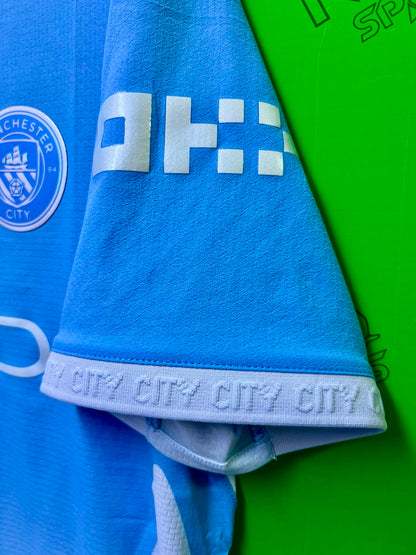 MANCHESTER CITY 曼城 2026/27 主場球員版男裝短袖球衣連印字連章