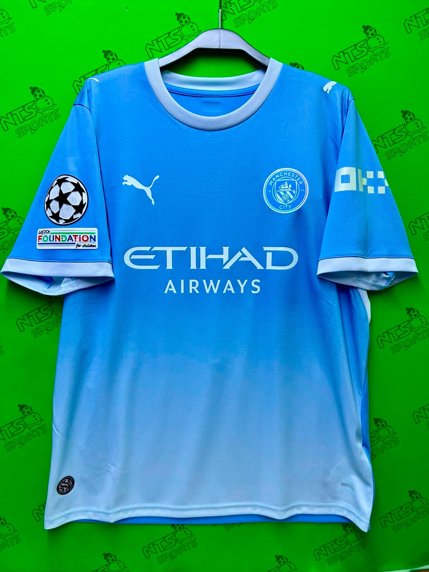 MANCHESTER CITY 曼城 2026/27 主場球迷版男裝短袖球衣連印字連章