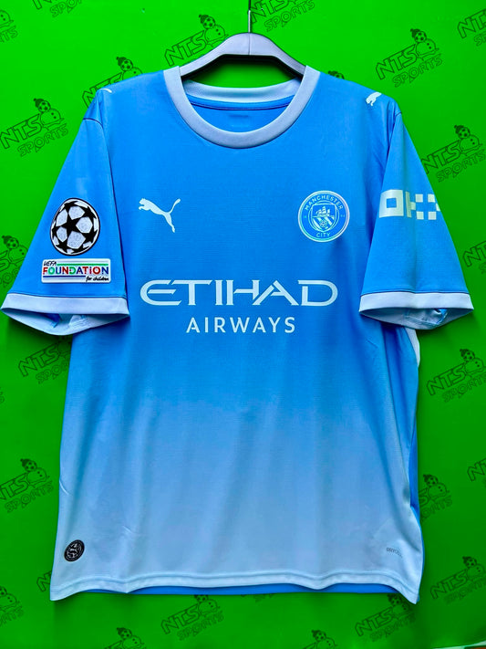 MANCHESTER CITY 曼城 2026/27 主場球迷版男裝短袖球衣連印字連章