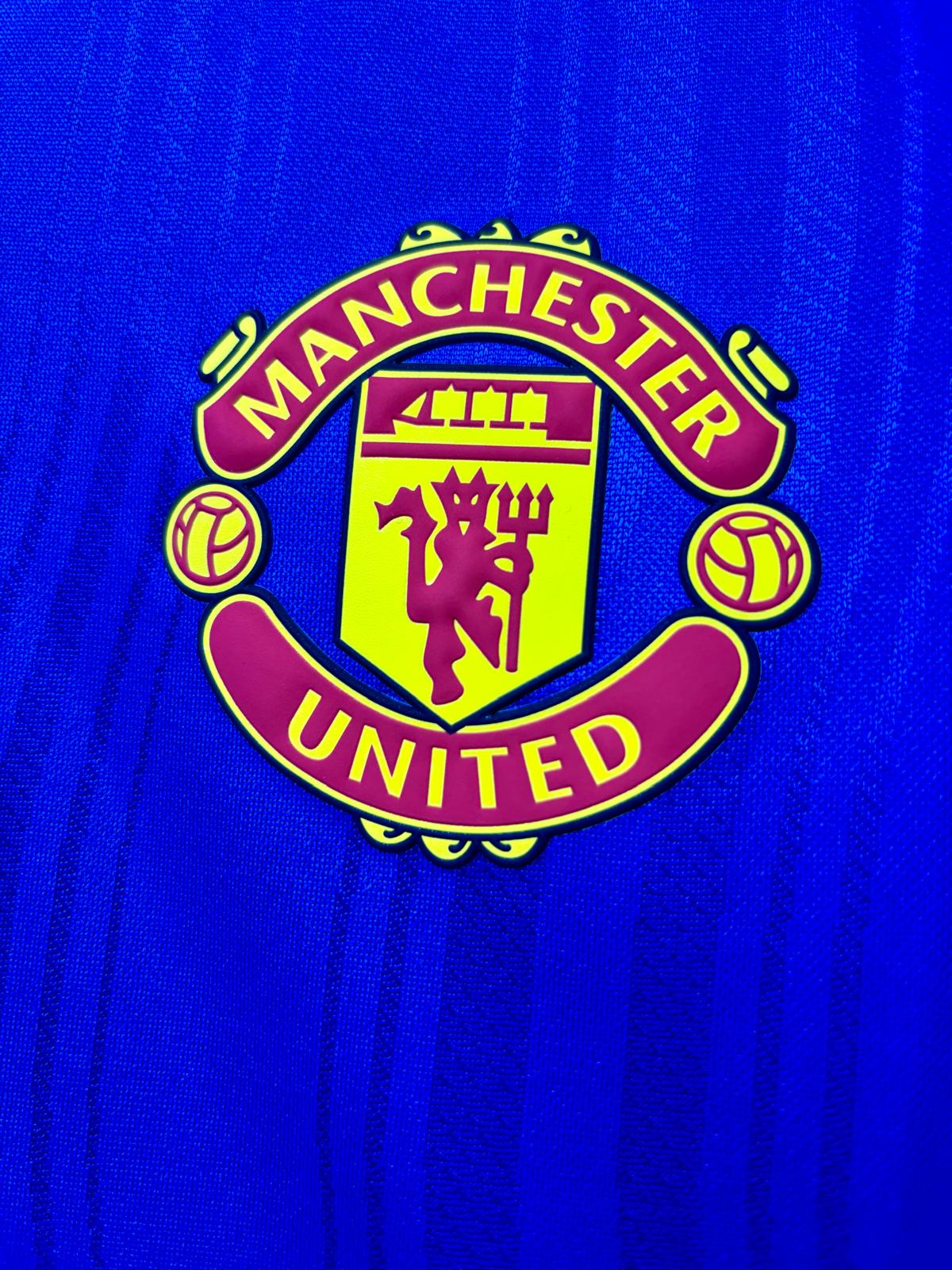 MANCHESTER UNITED 曼聯 2026/27 作客長袖球員版男裝短袖球衣連印字連章