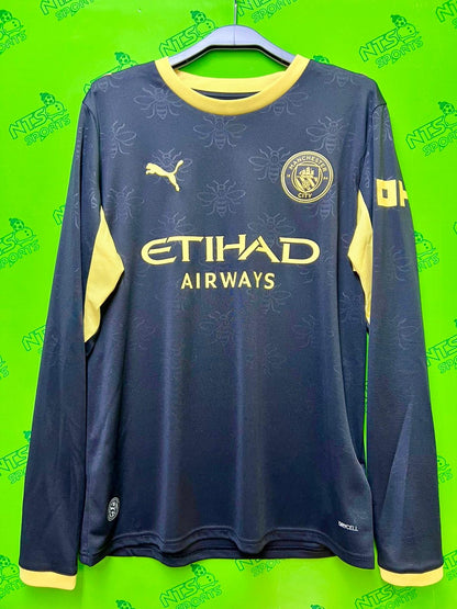 MANCHESTER CITY 曼城 2026/27 作客長袖球迷版球衣連印字連章