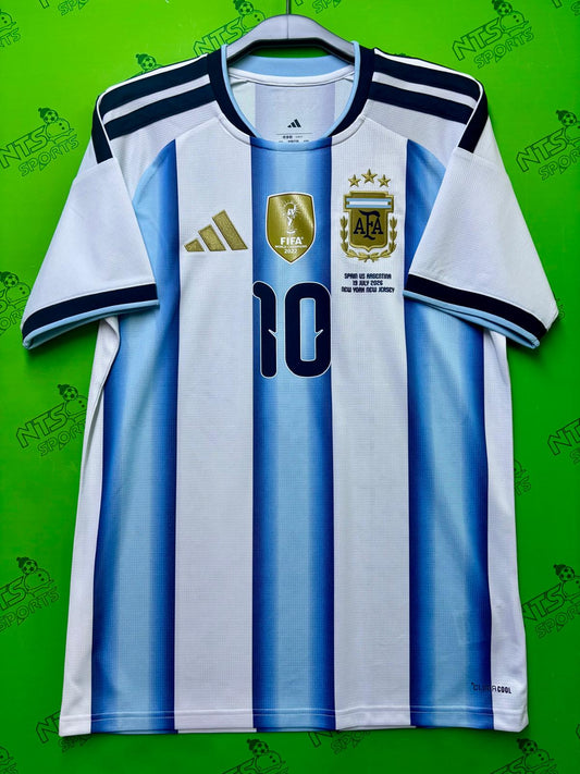 ARGENTINA 阿根廷 2026 主場球迷版男裝短袖球衣連印字連對賽日期