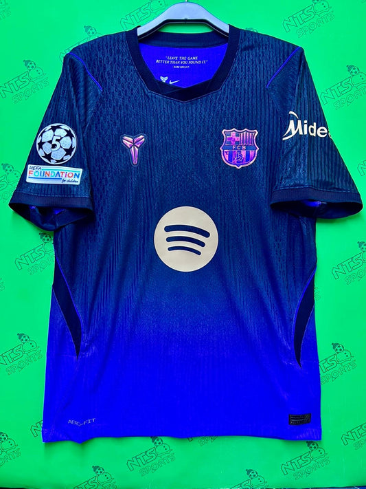 BARCELONA 巴塞隆拿 2026/27 作客球員版男裝短袖球衣連歐聯字章