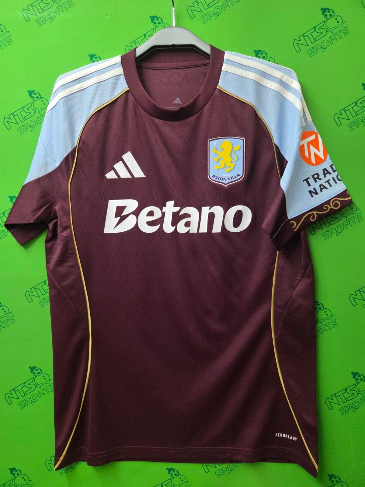 ASTON VILLA 阿士東維拉 2025/26 主場球迷版男裝短袖球衣