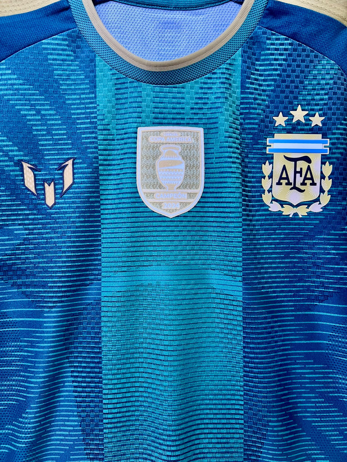 ARGENTINA 阿根廷 2026 Messi 告別賽龍門球衣球員版球衣連 2024 美洲國家盃金章